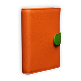 Das Bunte Ringbuch Orange mit grüner Lasche